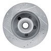 E-Line Drilled & Slotted Silver Brake Rotor, 1992-2002 GM, Position: Front Right - image 4