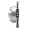 E-Line Drilled & Slotted Silver Brake Rotor, 1992-2002 GM, Position: Front Left - image 1