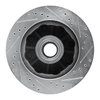 E-Line Drilled & Slotted Silver Brake Rotor, 1992-2002 GM, Position: Front Left - image 2