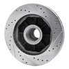 E-Line Drilled & Slotted Silver Brake Rotor, 1992-2002 GM, Position: Front Left - image 3