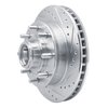 E-Line Drilled & Slotted Silver Brake Rotor, 1992-2002 GM, Position: Front Right - image 2