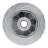 E-Line Drilled & Slotted Silver Brake Rotor, 1992-2002 GM, Position: Front Right - image 4