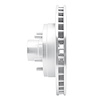 E-Line Drilled & Slotted Silver Brake Rotor, 1993-1995 GM, Position: Front Right - image 1