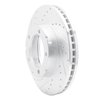 E-Line Drilled & Slotted Silver Brake Rotor, 1994-2006 GM, Position: Front Left - image 2