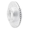 E-Line Drilled & Slotted Silver Brake Rotor, 1994-2006 GM, Position: Front Right - image 4