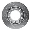 E-Line Drilled & Slotted Silver Brake Rotor, 1994-2006 GM, Position: Rear Left - image 2