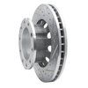 E-Line Drilled & Slotted Silver Brake Rotor, 1994-2006 GM, Position: Rear Right - image 2