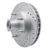 E-Line Drilled & Slotted Silver Brake Rotor, 1994-2002 GM, Position: Front Left - image 2
