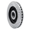 E-Line Drilled & Slotted Silver Brake Rotor, 1994-2002 GM, Position: Front Left - image 4