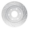 E-Line Drilled & Slotted Silver Brake Rotor, 1999-2008 GM, Position: Front Left - image 2
