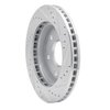 E-Line Drilled & Slotted Silver Brake Rotor, 1999-2008 GM, Position: Front Left - image 3