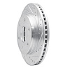 E-Line Drilled & Slotted Silver Brake Rotor, 1999-2008 GM, Position: Front Right - image 1