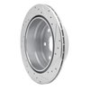 E-Line Drilled & Slotted Silver Brake Rotor, 1999-2007 GM, Position: Rear Left - image 3