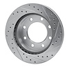 E-Line Drilled & Slotted Silver Brake Rotor, 1999-2020 GM, Position: Front Left - image 1