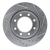 E-Line Drilled & Slotted Silver Brake Rotor, 1999-2020 GM, Position: Front Left - image 4