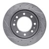 E-Line Drilled & Slotted Silver Brake Rotor, 1999-2020 GM, Position: Front Right - image 3