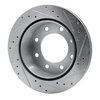 E-Line Drilled & Slotted Silver Brake Rotor, Fits Select Fits Multiple Makes/Models, Position: Rear Left - image 3