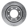 E-Line Drilled & Slotted Silver Brake Rotor, Fits Select Fits Multiple Makes/Models, Position: Rear Left - image 4
