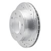 E-Line Drilled & Slotted Silver Brake Rotor, Fits Select Fits Multiple Makes/Models, Position: Rear Right - image 4