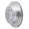 E-Line Drilled & Slotted Silver Brake Rotor, 1999-2020 GM, Position: Rear Left - image 3