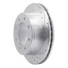 E-Line Drilled & Slotted Silver Brake Rotor, 1999-2020 GM, Position: Rear Right - image 4