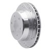 E-Line Drilled & Slotted Silver Brake Rotor, 2000-2014 GM, Position: Rear Right - image 2