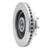 E-Line Drilled & Slotted Silver Brake Rotor, 2001-2002 GM, Position: Front Left - image 4