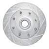 E-Line Drilled & Slotted Silver Brake Rotor, 2001-2002 GM, Position: Front Right - image 2
