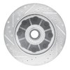 E-Line Drilled & Slotted Silver Brake Rotor, 2001-2002 GM, Position: Front Right - image 4