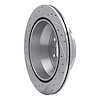 E-Line Drilled & Slotted Silver Brake Rotor, 2002-2009 GM, Position: Rear Right - image 1