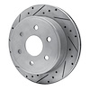 E-Line Drilled & Slotted Silver Brake Rotor, 2003-2005 GM, Position: Rear Left - image 1