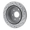 E-Line Drilled & Slotted Silver Brake Rotor, 2003-2005 GM, Position: Rear Left - image 2