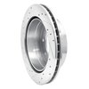 E-Line Drilled & Slotted Silver Brake Rotor, 2003-2005 GM, Position: Rear Right - image 3