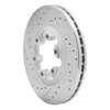 E-Line Drilled & Slotted Silver Brake Rotor, 2004-2008 GM, Position: Front Left - image 3