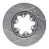 E-Line Drilled & Slotted Silver Brake Rotor, 2004-2008 GM, Position: Front Right - image 3