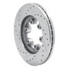 E-Line Drilled & Slotted Silver Brake Rotor, 2004-2008 GM, Position: Front Right - image 4