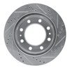 E-Line Drilled & Slotted Silver Brake Rotor, Fits Select GM, Position: Front Left - image 4