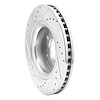 E-Line Drilled & Slotted Silver Brake Rotor, 2006-2009 GM, Position: Front Right - image 1