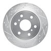 E-Line Drilled & Slotted Silver Brake Rotor, 2007-2020 GM, Position: Rear Left - image 3