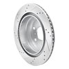 E-Line Drilled & Slotted Silver Brake Rotor, 2007-2020 GM, Position: Rear Right - image 4