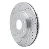 E-Line Drilled & Slotted Silver Brake Rotor, 2007-2017 GM, Position: Front Left - image 2
