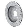 E-Line Drilled & Slotted Silver Brake Rotor, 2007-2017 GM, Position: Front Right - image 3