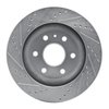 E-Line Drilled & Slotted Silver Brake Rotor, 2007-2017 GM, Position: Front Right - image 4