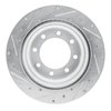 E-Line Drilled & Slotted Silver Brake Rotor, 2009-2020 GM, Position: Rear Right - image 3
