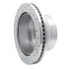 E-Line Drilled & Slotted Silver Brake Rotor, 2009-2020 GM, Position: Rear Right - image 4