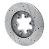E-Line Drilled & Slotted Silver Brake Rotor, 2009-2012 GM, Position: Front Left - image 3