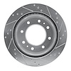 E-Line Drilled & Slotted Silver Brake Rotor, Fits Select GM, Position: Rear Left - image 1