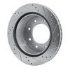 E-Line Drilled & Slotted Silver Brake Rotor, Fits Select GM, Position: Rear Left - image 3