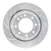 E-Line Drilled & Slotted Silver Brake Rotor, Fits Select GM, Position: Rear Right - image 1