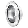E-Line Drilled & Slotted Silver Brake Rotor, Fits Select GM, Position: Rear Right - image 3